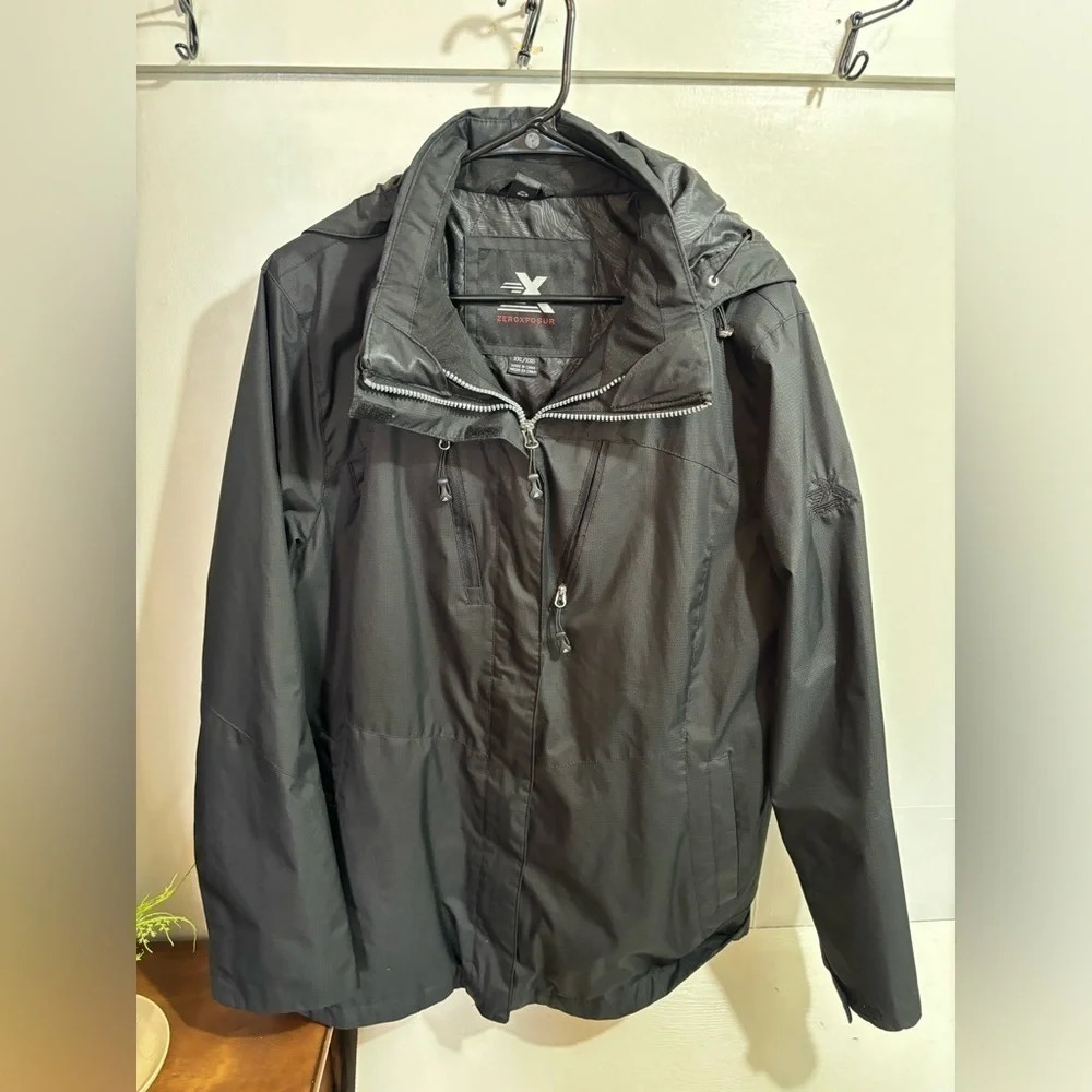 ZeroXposur Black Hooded Jacket XXL - unknown of men/women’s jacket
